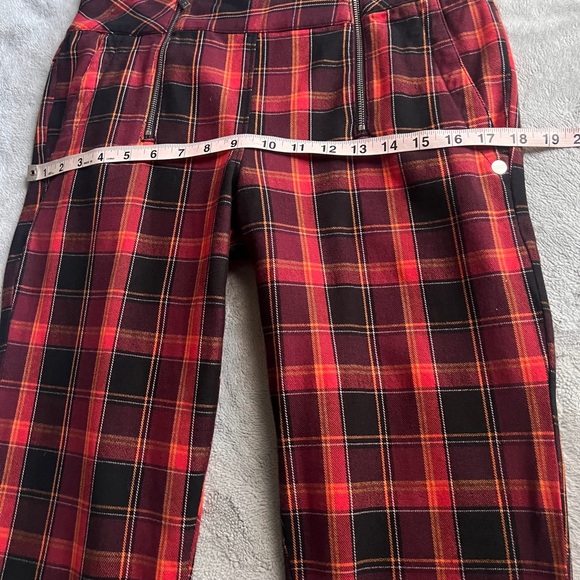 Scotch & Soda Maison Scotch Modern Classics Tartan Plaid Punk Zipper Skinny Pant - Picture 14 of 15
